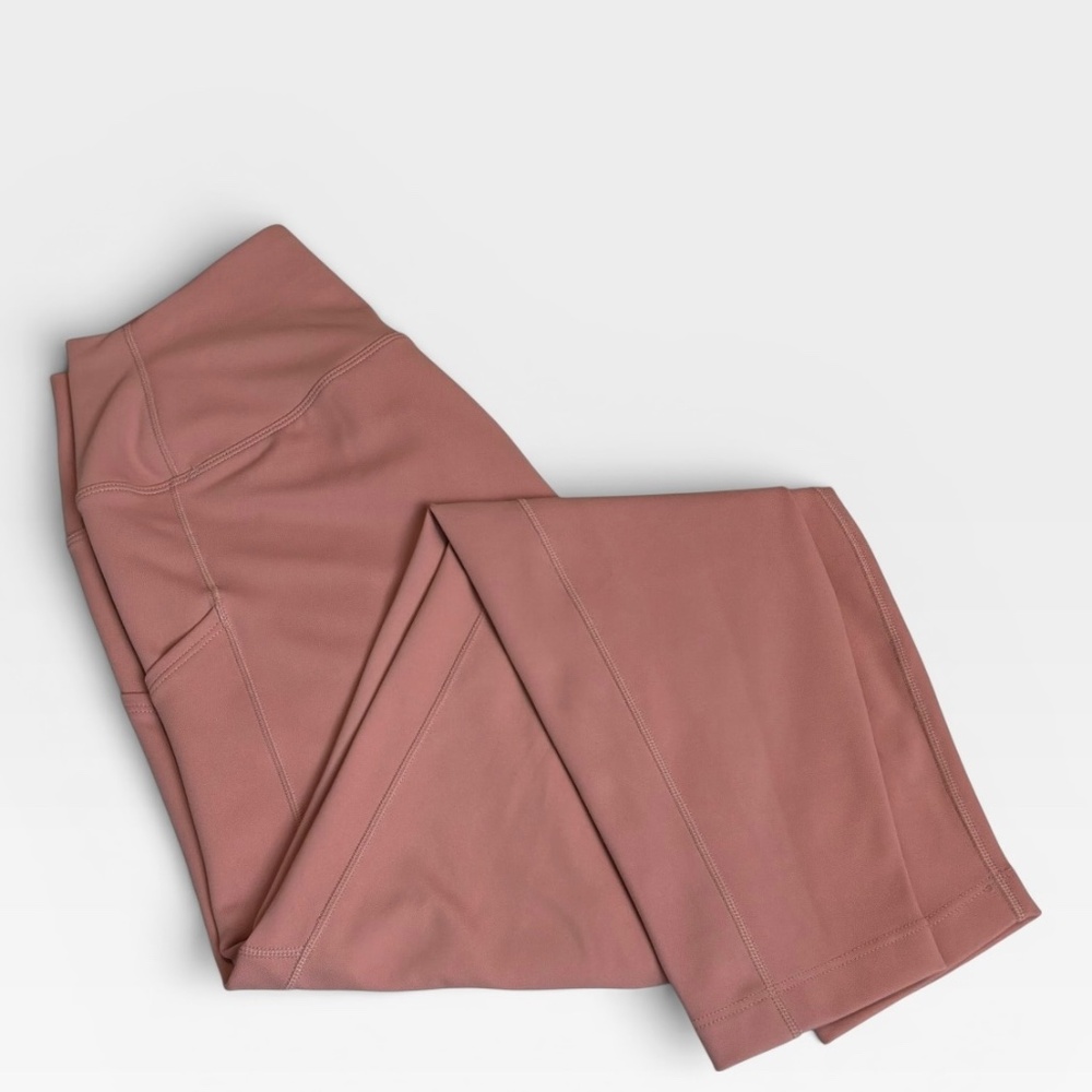 Nike One Dri Fit Leggings High Rise 7/8 Length in Pink Size Large